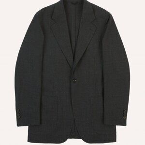 Drake's - Charcoal Tropical Wool Tailored Jacket - Size 46 (IT / EUR)
